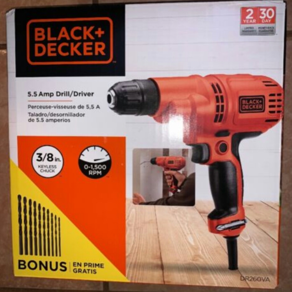 Black & Decker 5.5 Amp Drill/Driver Corded Drill